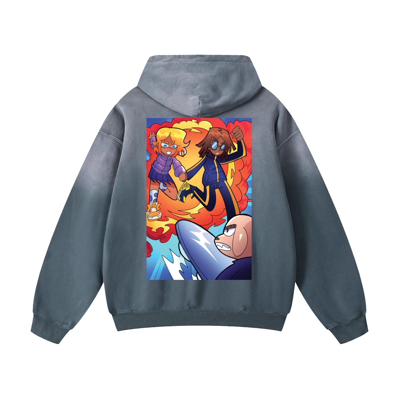 Hype Force Heavyweight Sunfade Oversized Hoodie