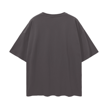 Red Helmet Streetwear Loose Drop Shoulder T-Shirt