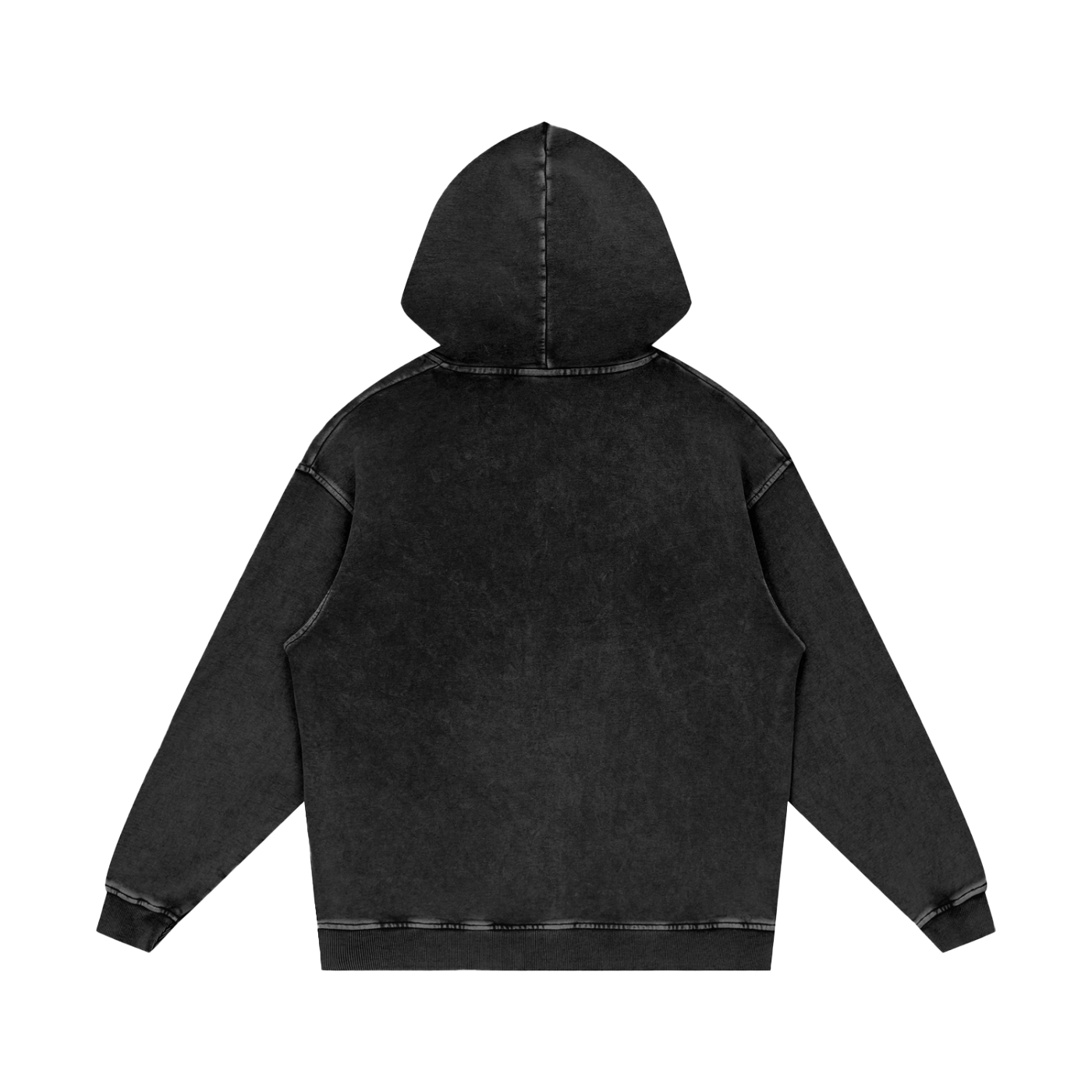 Digital Sneaker Snow Washed Loose Cotton Hoodie