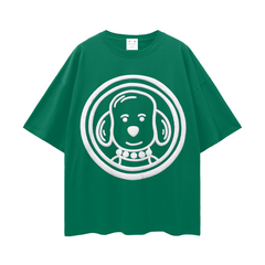 Boxer Logo Streetwear Loose Drop Shoulder T-Shirt