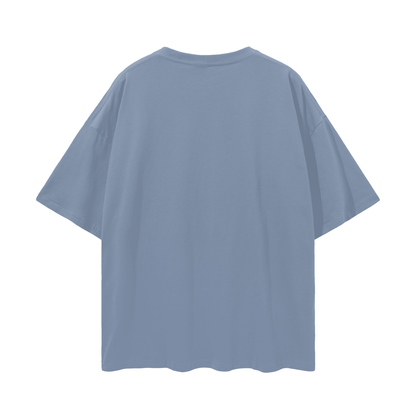 Red Helmet Streetwear Loose Drop Shoulder T-Shirt
