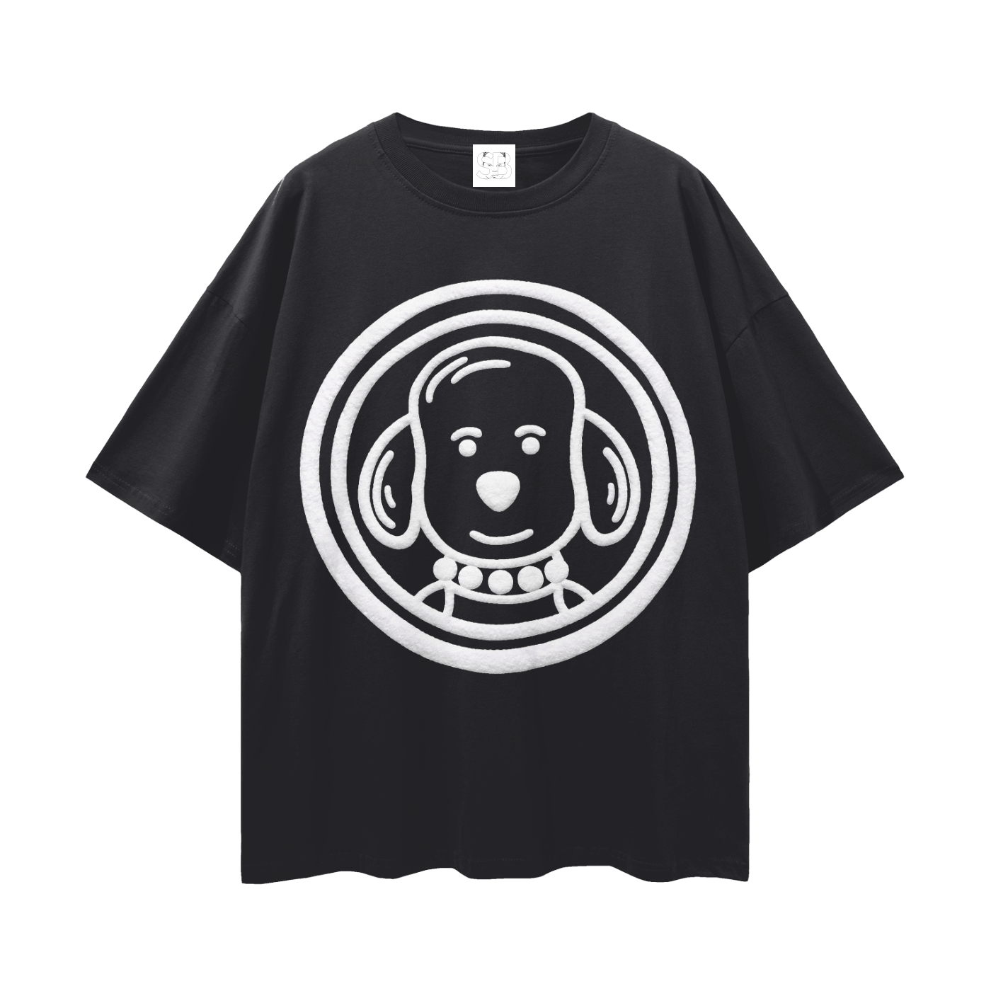 Boxer Logo Streetwear Loose Drop Shoulder T-Shirt
