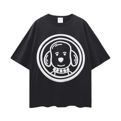 Boxer Logo Streetwear Loose Drop Shoulder T-Shirt