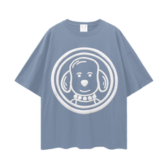 Boxer Logo Streetwear Loose Drop Shoulder T-Shirt