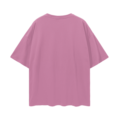 Red Helmet Streetwear Loose Drop Shoulder T-Shirt