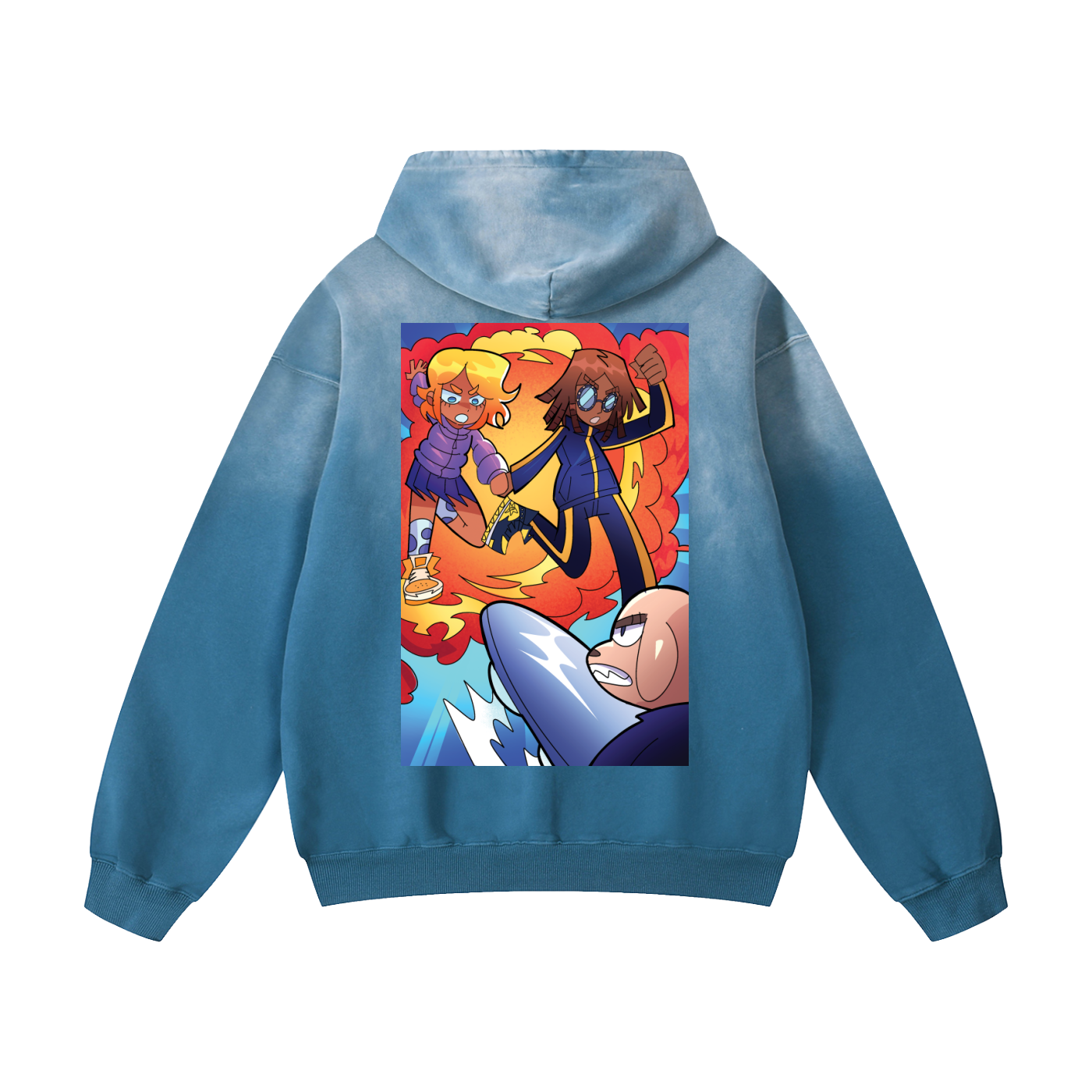 Hype Force Heavyweight Sunfade Oversized Hoodie